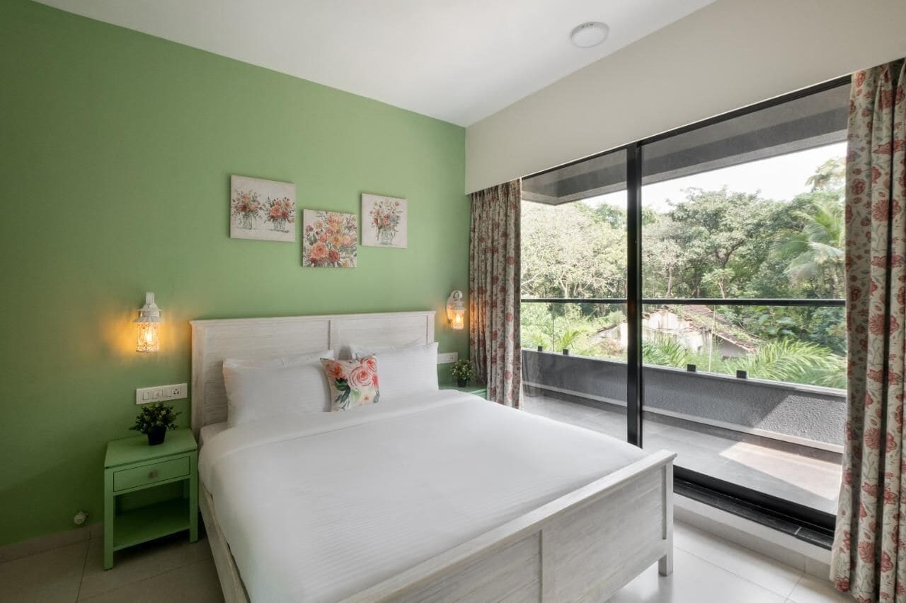 Luxury-Apartment, Gartenblick