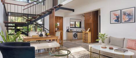 Villa Luxe, piscine privée | Coin séjour