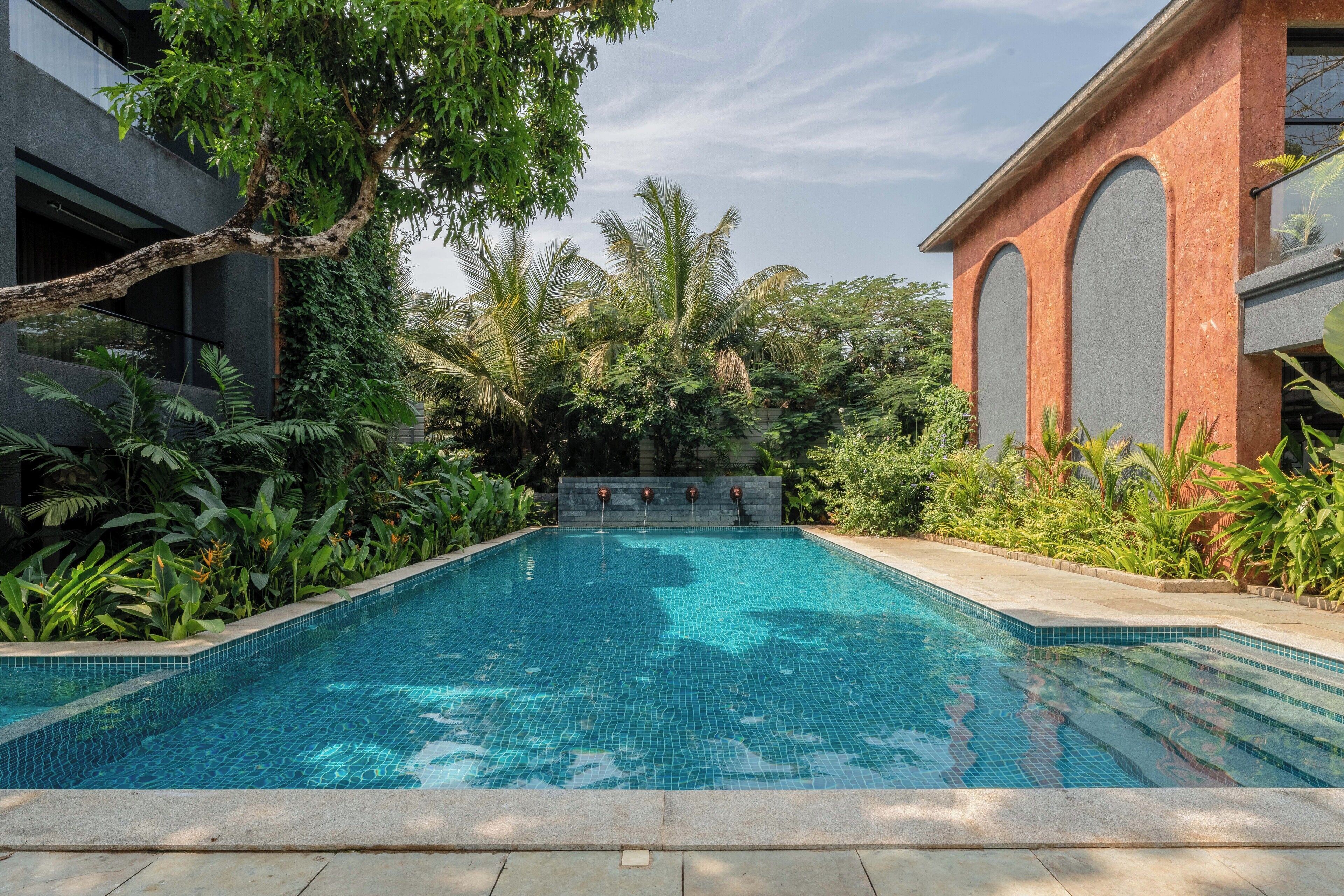 Outdoor pool, open 8:00 AM to 8:00 PM, pool umbrellas, sun loungers