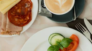 Daily buffet breakfast (EUR 8.50 per person)