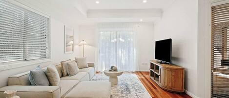 TV, fireplace, video games, books