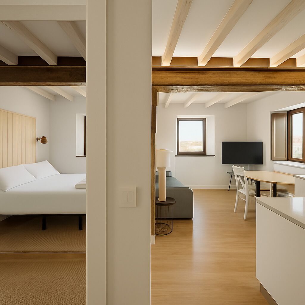 Apartament clàssic | Espai de treball apte per a portàtils i wifi gratuïta 