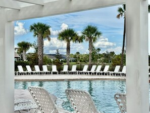 A heated pool