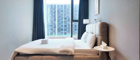 Appartement, 2 chambres | Bureau, espace de travail pour ordinateurs portables