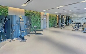 Fitness facility - bnbme | Chic JVC Studio | Pool, Gym & Serene Retreat (Dubai)