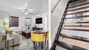 Smart TV, fireplace, offices