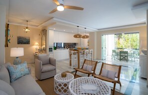 Living area - Los Limones de Génova, 150 meters beach, Elviria (Marbella)