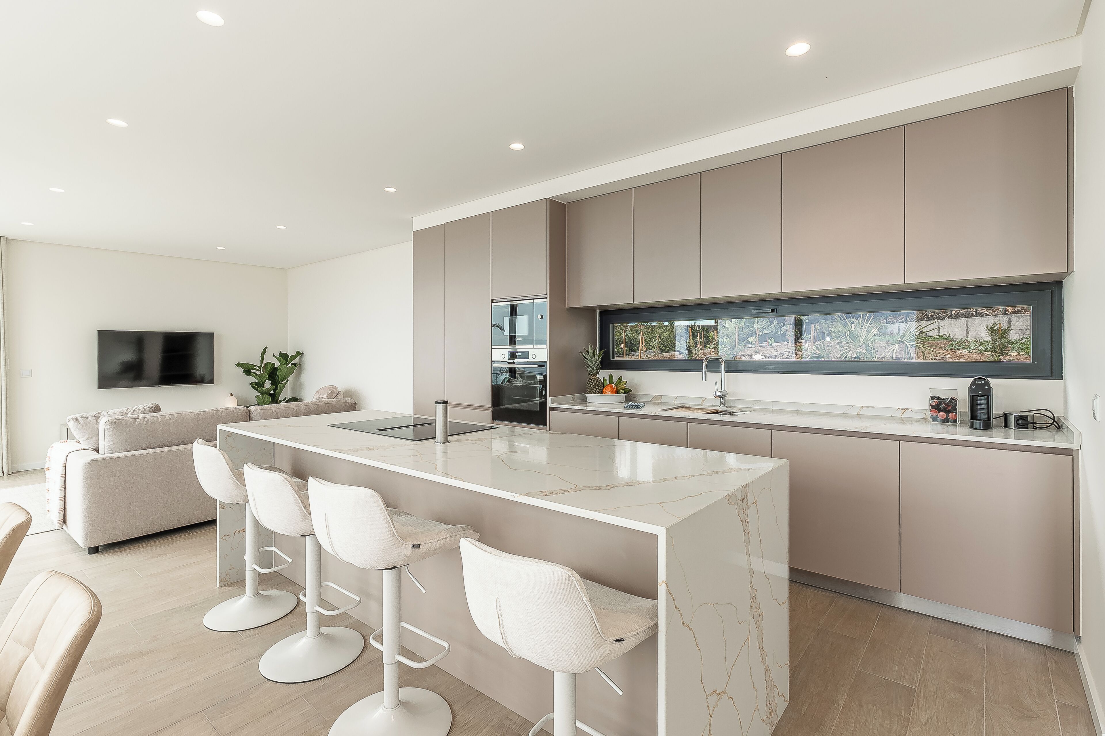 Deluxe-Villa, eigener Pool, Meerblick | Eigene Küche | Großer Kühlschrank, Mikrowelle, Ofen, Geschirrspüler