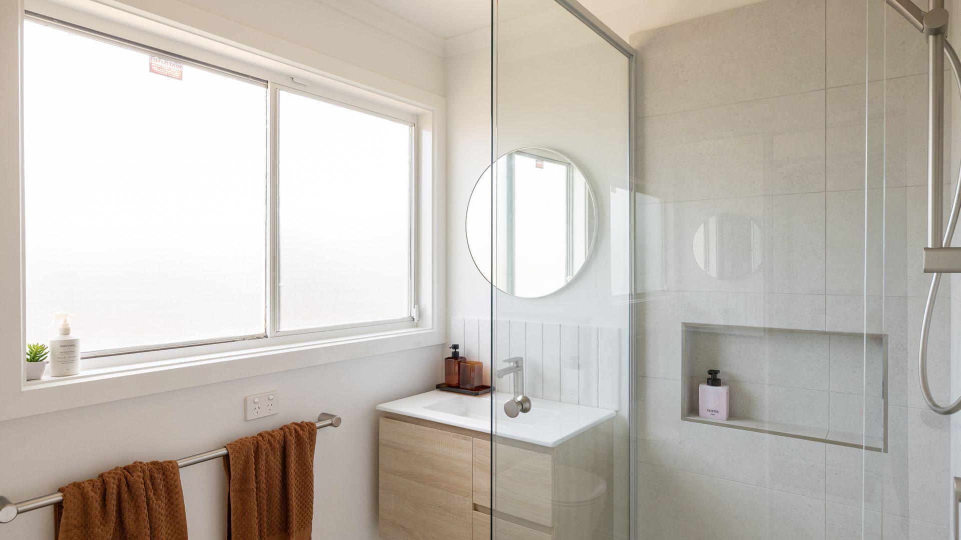 Een douche, een haardroger