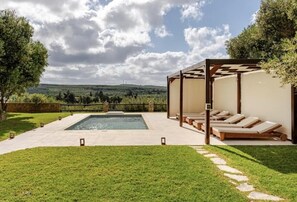 Pool - Stone Villa Analisa, Pool, BBQ, Sunset Sea view (Chania)