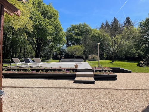 Chambre du Jardin - Chambre d'hôte, salle familiale (1 à 4 couchages)