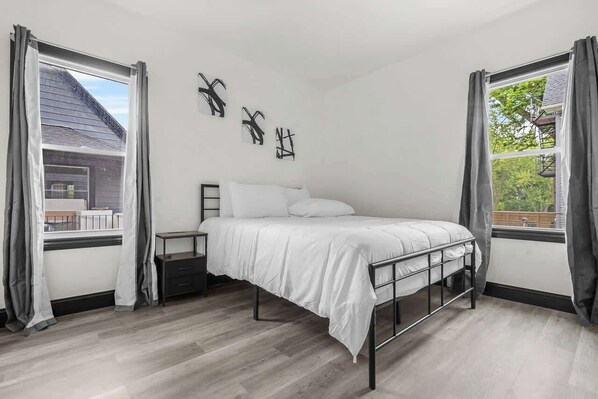 4 bedrooms, iron/ironing board, travel crib, WiFi