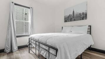 4 bedrooms, iron/ironing board, travel crib, WiFi