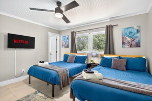 5 bedrooms, iron/ironing board, travel crib, free WiFi