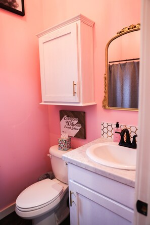 Shower, hair dryer