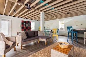 TV, video games, books, offices