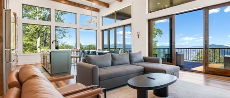 Smart TV, fireplace, video games, table football