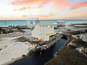 Exterior - Gulf and Lake Views! Private Dock! Beach Access Across the Street (Santa Rosa Beach)