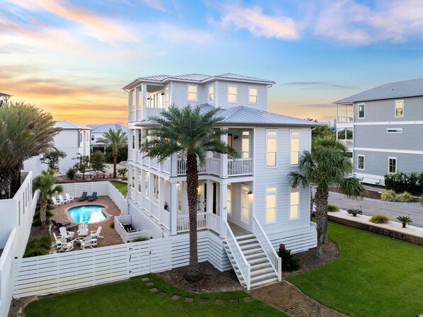 Exterior - Luxury Family Home | Fenced Yard w/Private Pool & Firepit | 2-Minutes to Beach (Seacrest West)