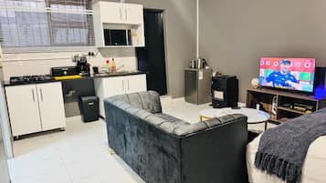 Apartment, 1 Bedroom, Smoking, Patio | Living area