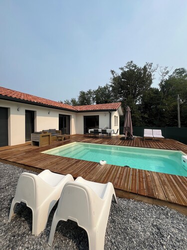 Villa dans les landes du Sud, à 10 minutes de l'océan