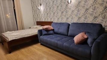 Suíte clássica, sacada, vista para a cidade (APS127) | Cortinas blackout, ferros/tábuas de passar roupa, Wi-Fi de cortesia