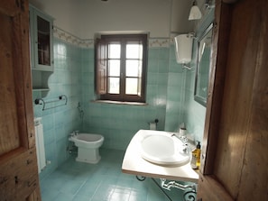 Dusche, Haartrockner, Bidet, Handtücher