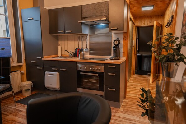 Kühlschrank, Ofen, Herdplatte, Geschirrspüler