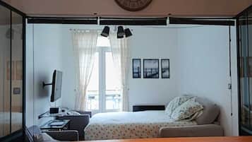 1 chambre, fer et planche Ă repasser, draps fournis