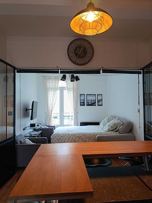 1 bedroom, iron/ironing board, bed sheets