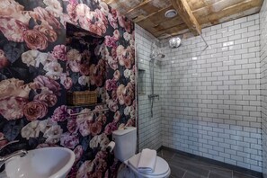 Ducha, secador de pelo, toallas