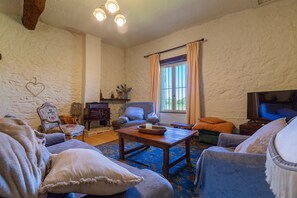 Fireplace - Apartment 3 with Countryside View (Sauzet)