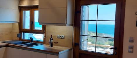 Fridge, oven, dishwasher, coffee/tea maker