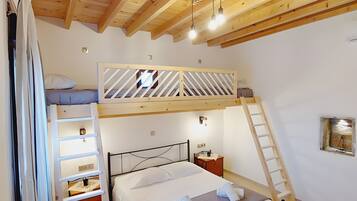 1 habitación, tabla de planchar con plancha, wifi y ropa de cama