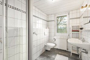 Een douche, een haardroger