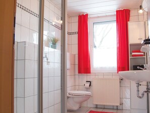 Shower, hair dryer