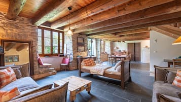 Fireplace, ping pong, stereo