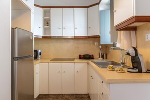 Frigorífic, microones, placa de cuina i cafetera i tetera