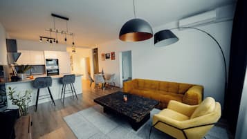 Apartament, 2 dormitoris | Habitacions insonoritzades, planxa i posts de planxar i wifi gratuïta