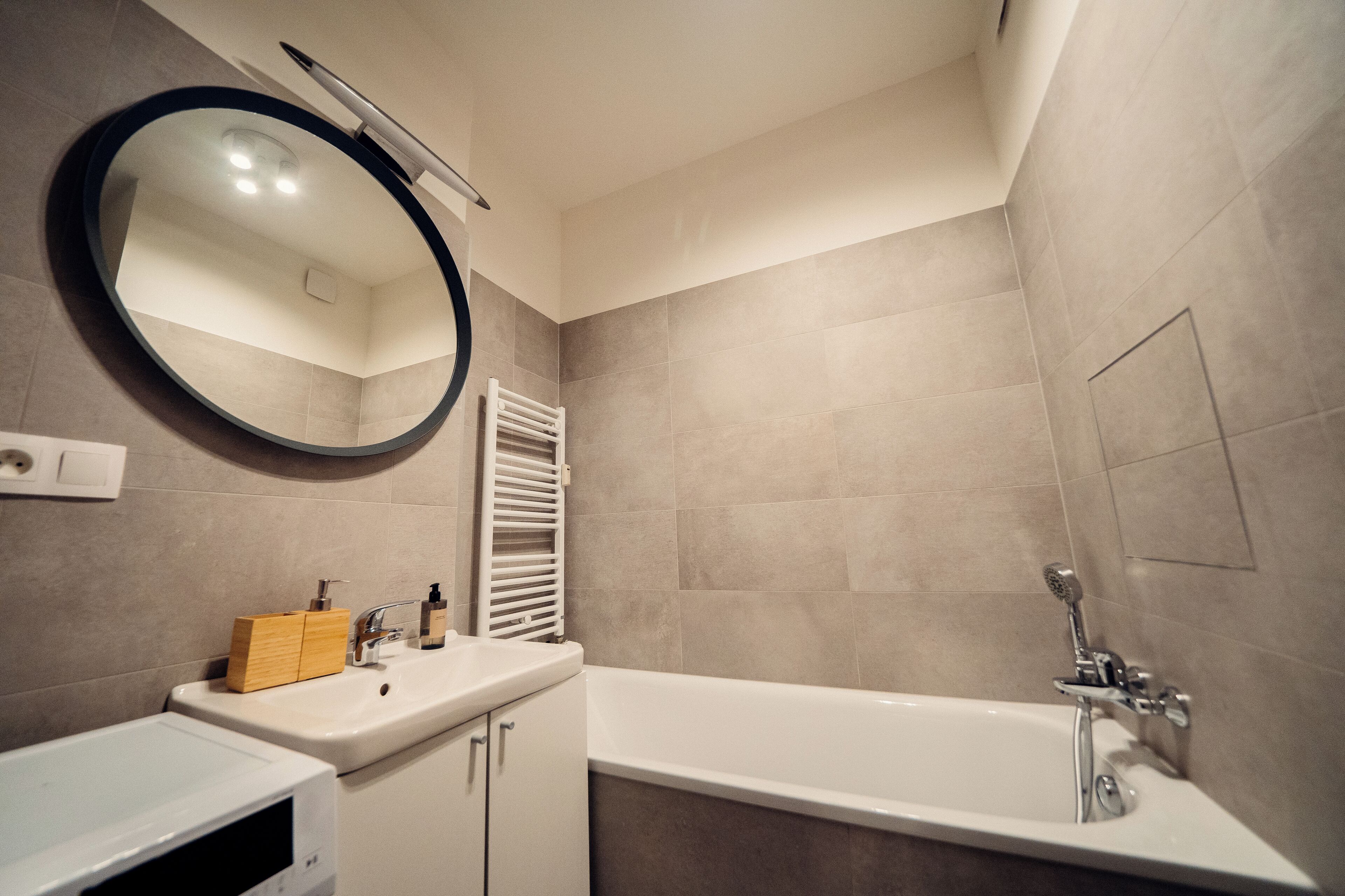 Appartement, 2 chambres | Salle de bain | Serviettes fournies