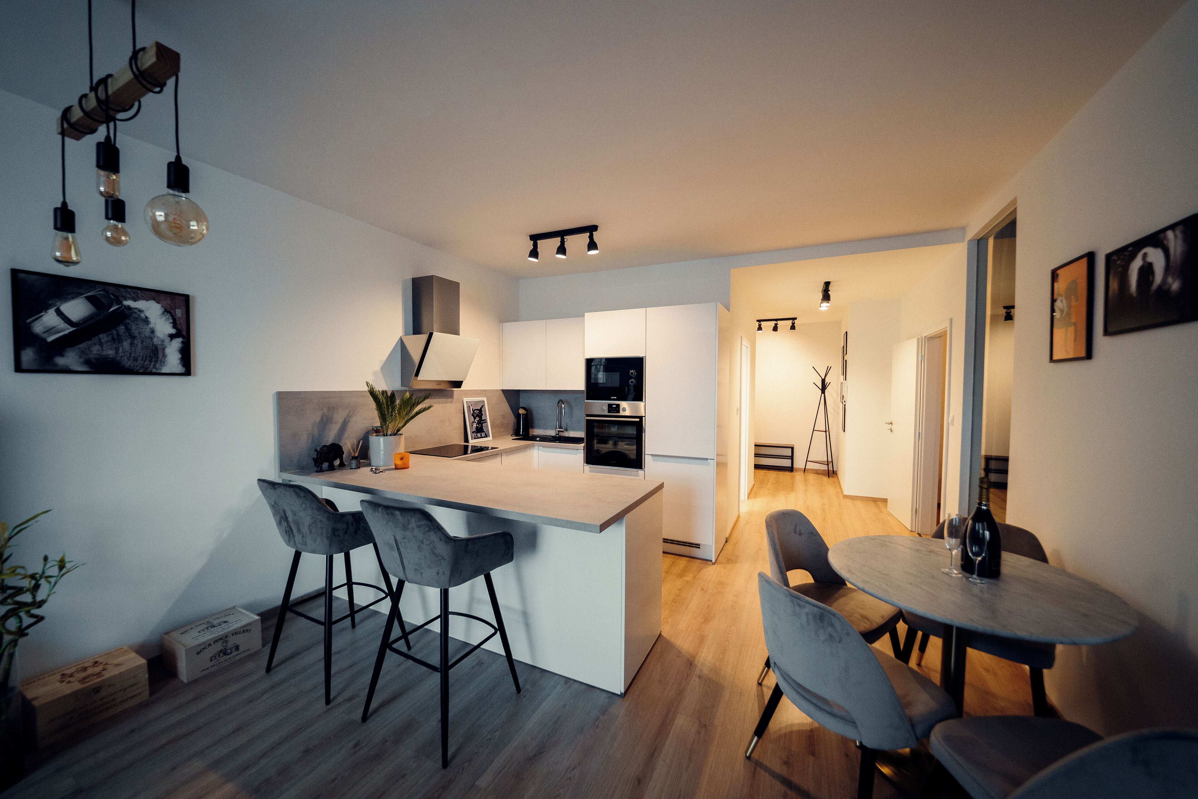 Apartamento, 2 habitaciones | Sistema de insonorización, tabla de planchar con plancha, wifi gratis