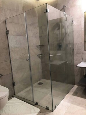 Shower, toilet paper