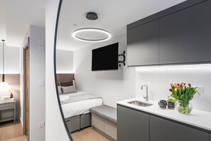 1 chambre, fer et planche Ă repasser, Wi-Fi gratuit, draps fournis