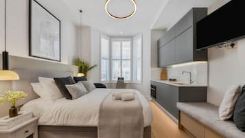 1 Schlafzimmer, Bügeleisen/Bügelbrett, kostenloses WLAN, Bettwäsche