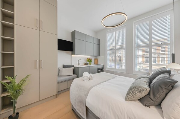1 Schlafzimmer, Bügeleisen/Bügelbrett, kostenloses WLAN, Bettwäsche