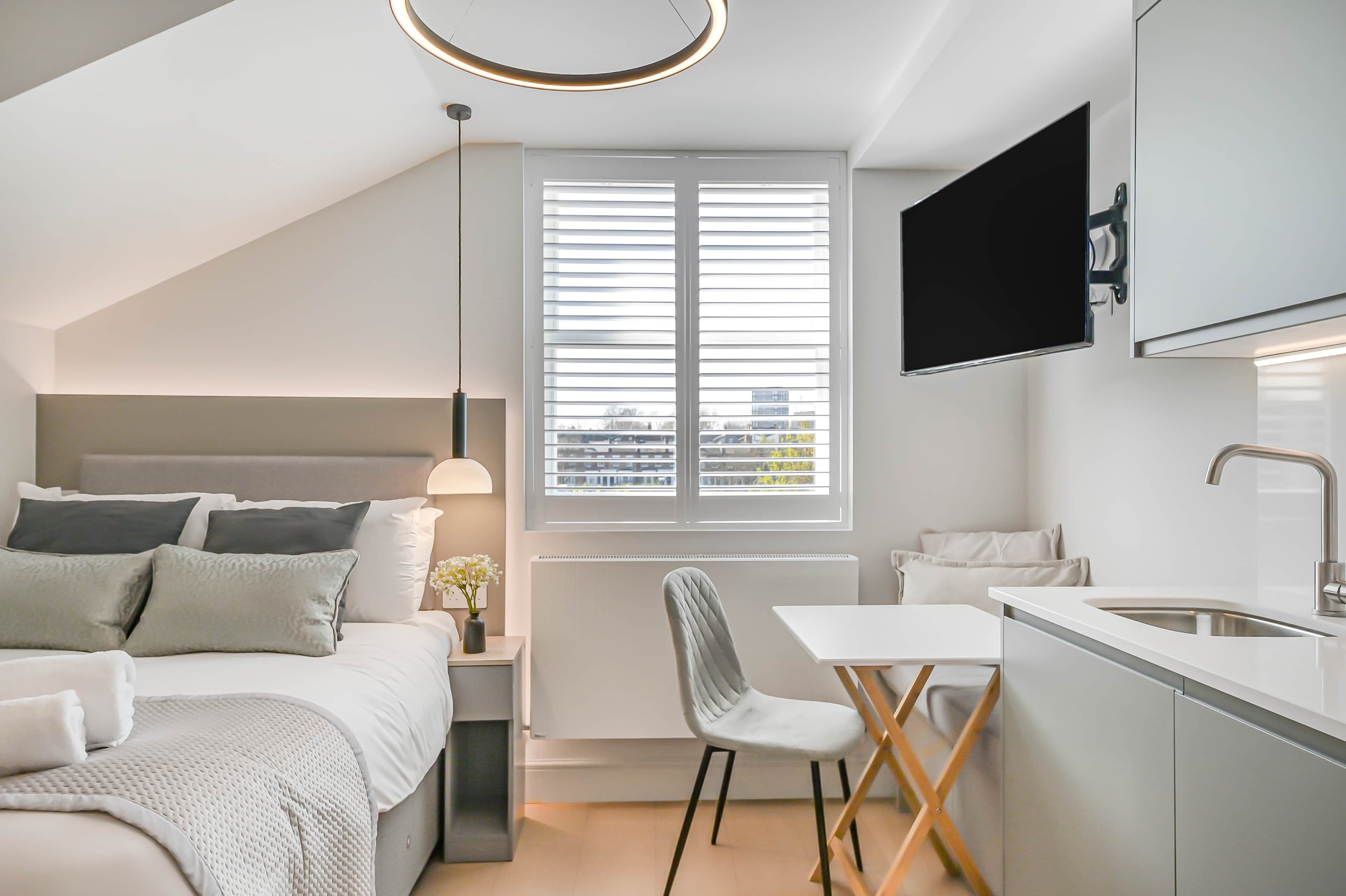 1 間睡房、熨斗/熨衫板、免費 Wi-Fi、床單