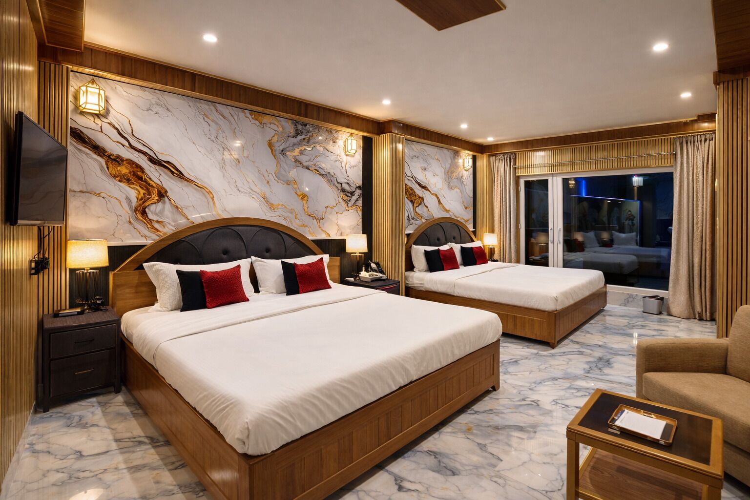 Super Delux 3 Bed | In-room safe, desk, laptop workspace, blackout drapes