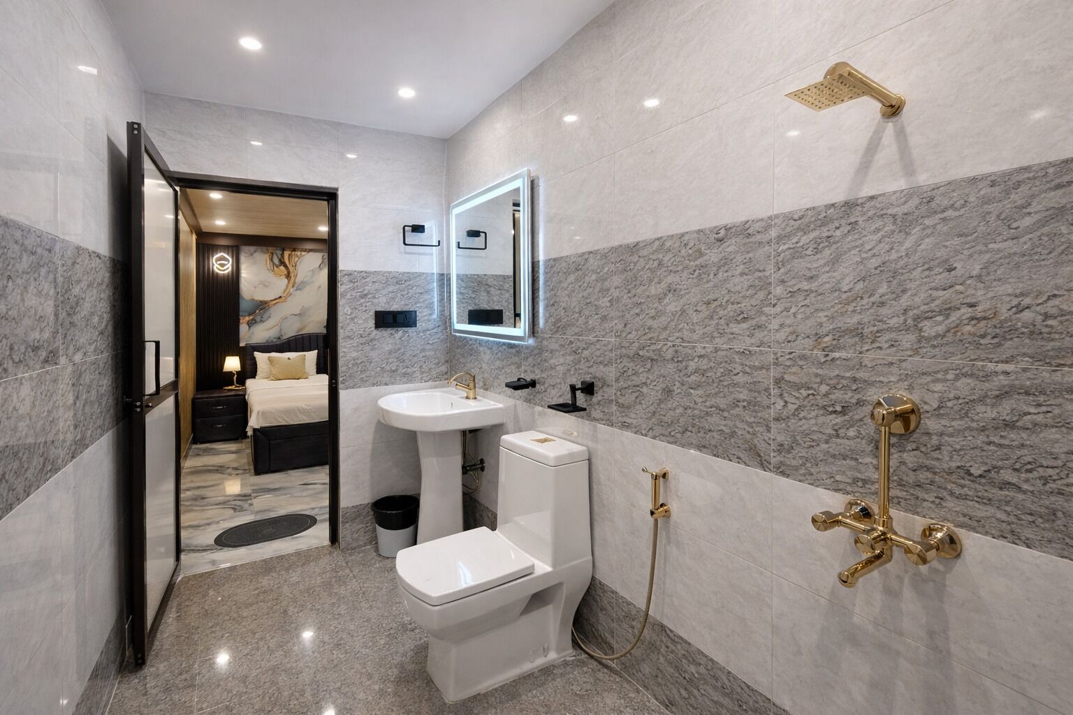 Free toiletries, hair dryer, slippers, towels