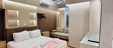 1 sovrum, skrivbord, gratis wi-fi och sängkläder