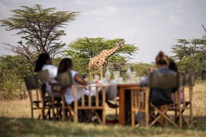 Opções para refeição ao ar livre